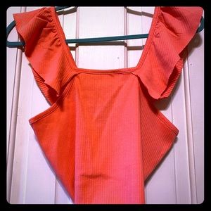 Short Melon Crop Top